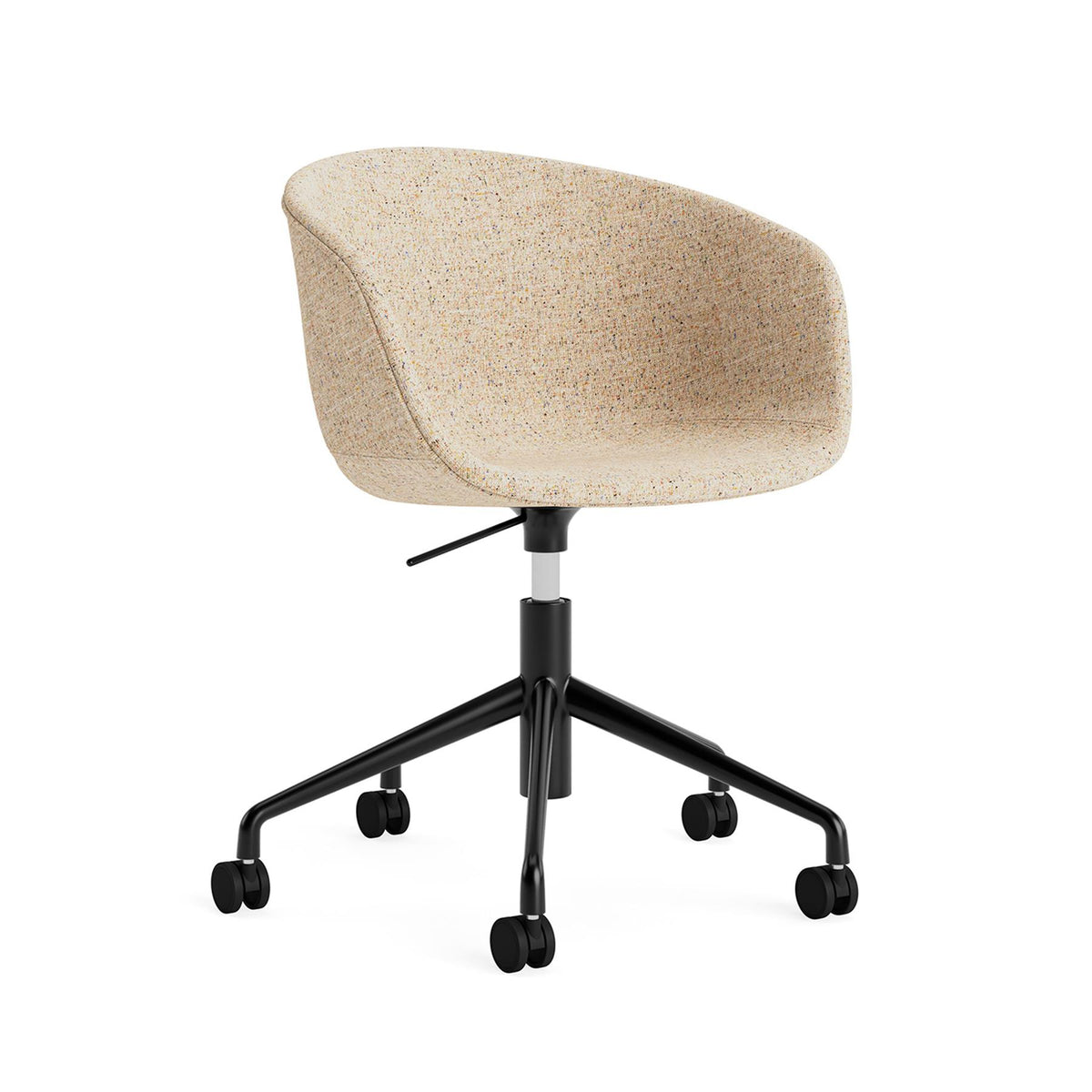 HAY AAC 53 Chair, Upholstered - 5 Star Swivel Base, Gas Lift and Wheels