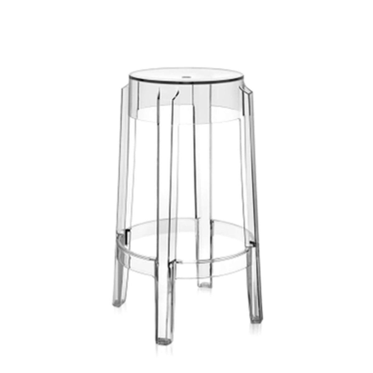 Kartell Charles Ghost Garden Stool