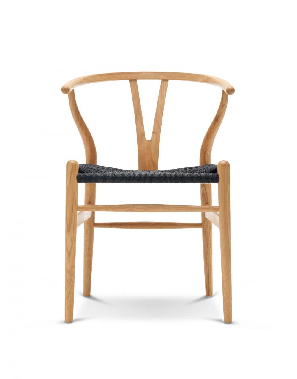 Carl Hansen & Son CH24 Wishbone Chair - Black Paper Cord Seat
