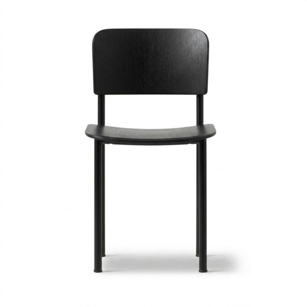 Fredericia Plan Dining Chair with Metal Legs