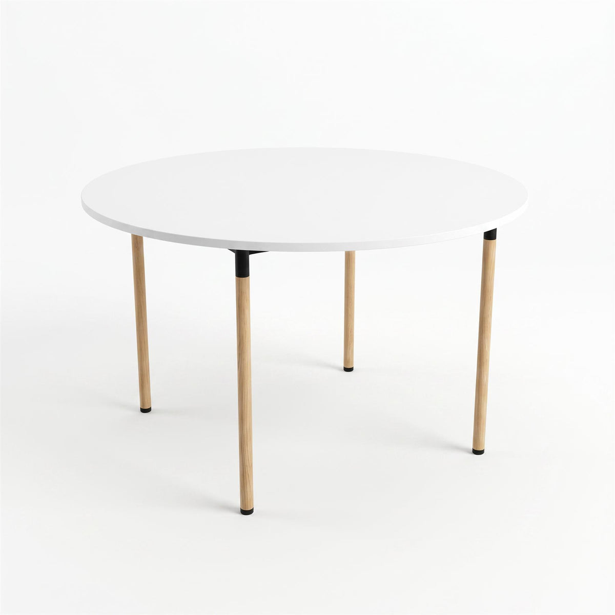 Andersen Furniture Tube Wood Round Folding Table