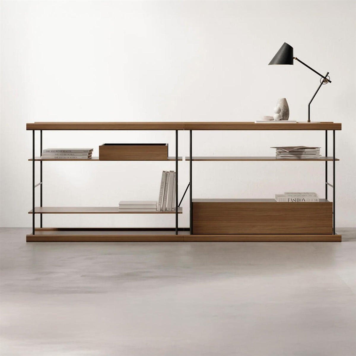 Treku Bost Sideboard - Walnut & Graphite
