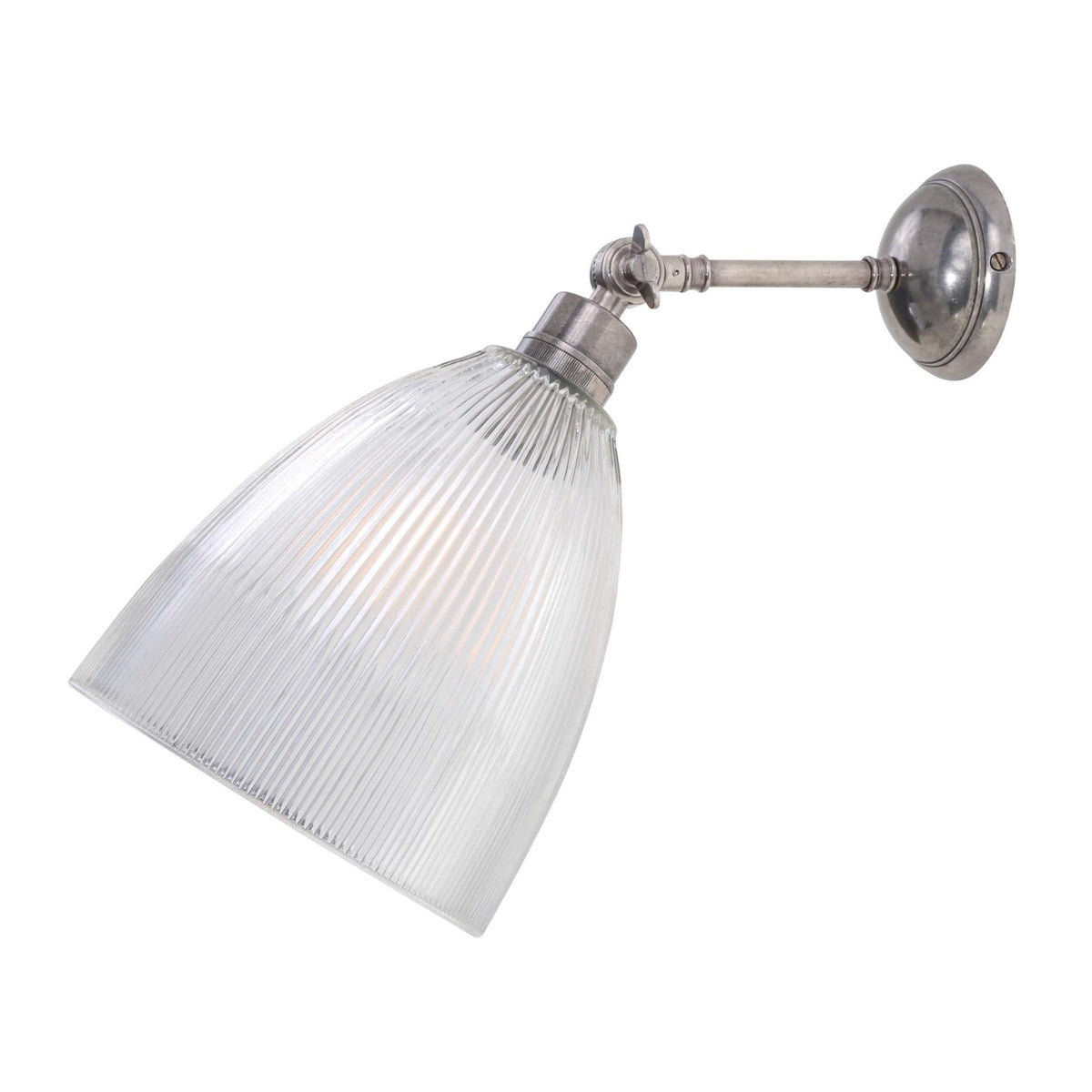 Mullan Lighting Hale Prismatic Railway Glass Wall Light