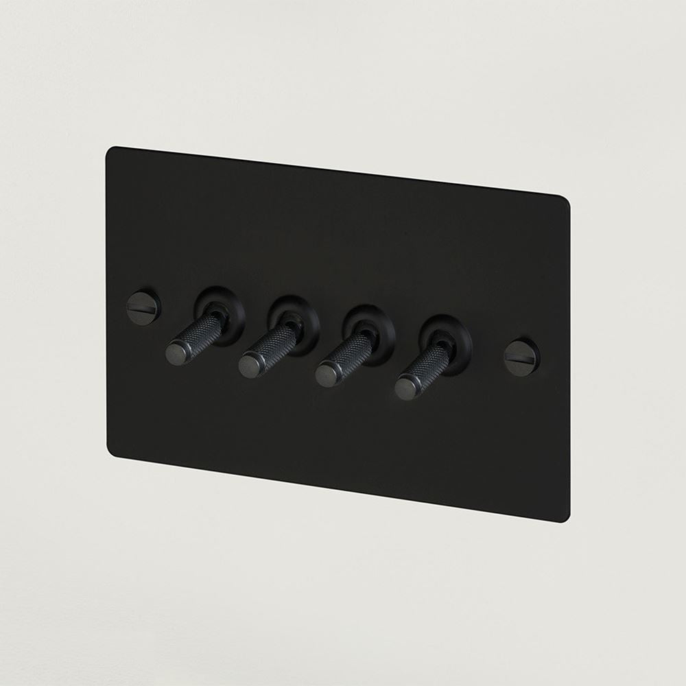 Outlet Buster + Punch 4G Toggle Switch - Black