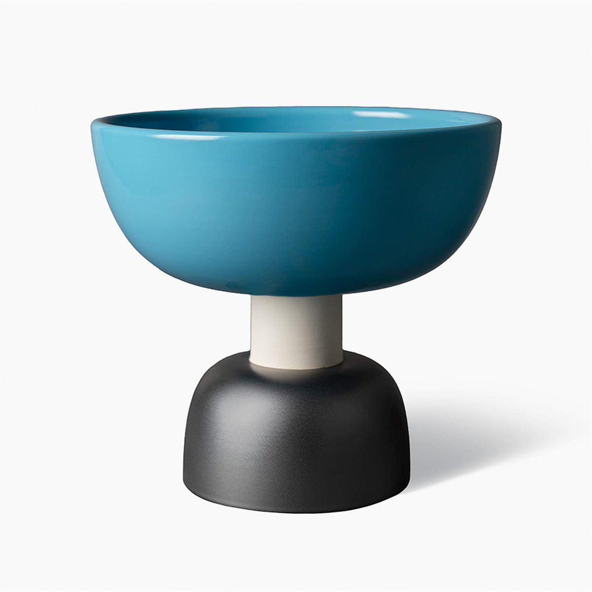 Bitossi Ettore Sottsass Alzata Turquoise Centrepiece