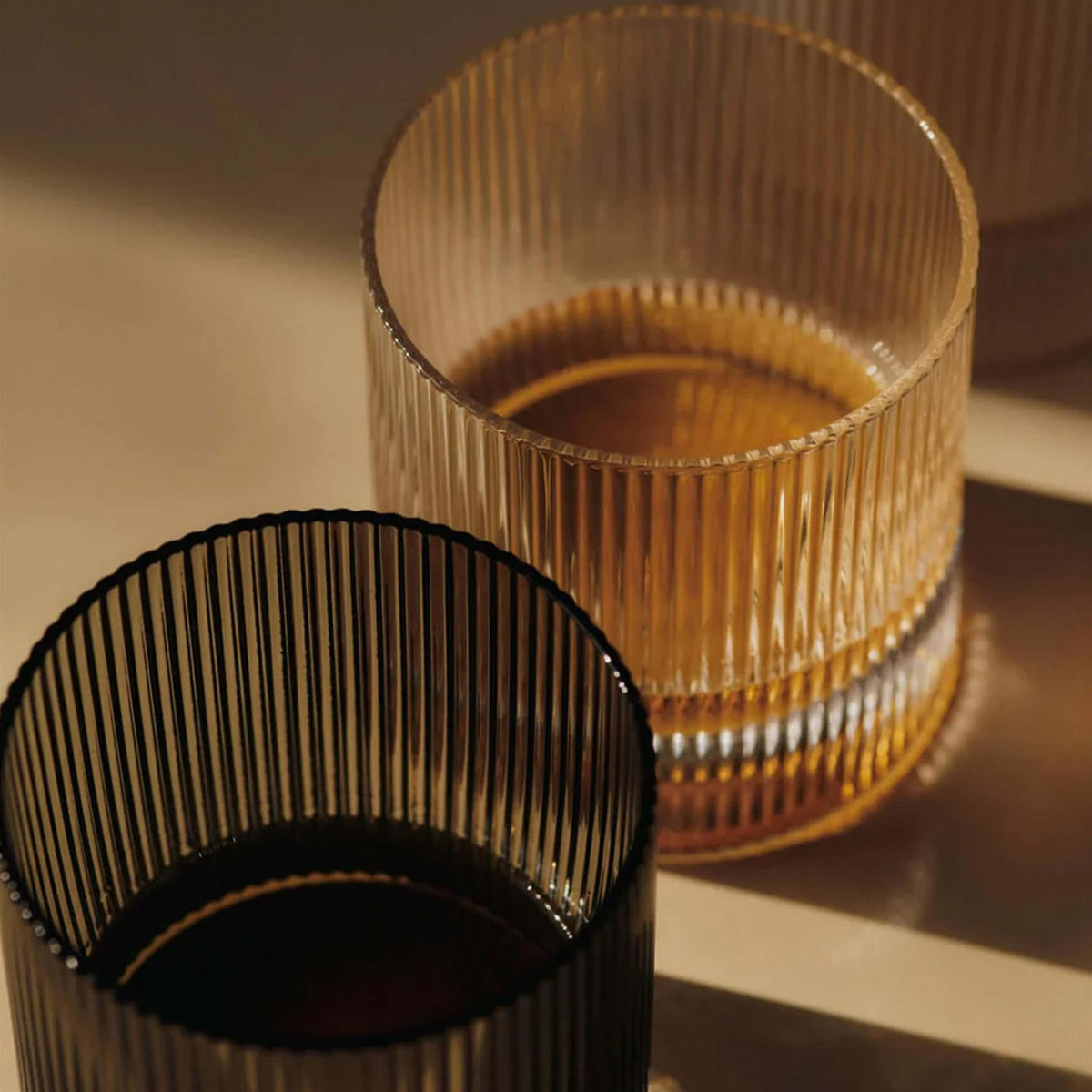 Ferm Living Ripple Tumbler Glasses - Set of 2