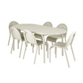 Outlet Tom Dixon Groove Dining Bundle Set - 6 chairs, dining table, putty