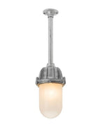 Old School Electric Cast Aluminium Ceiling Light with Tube