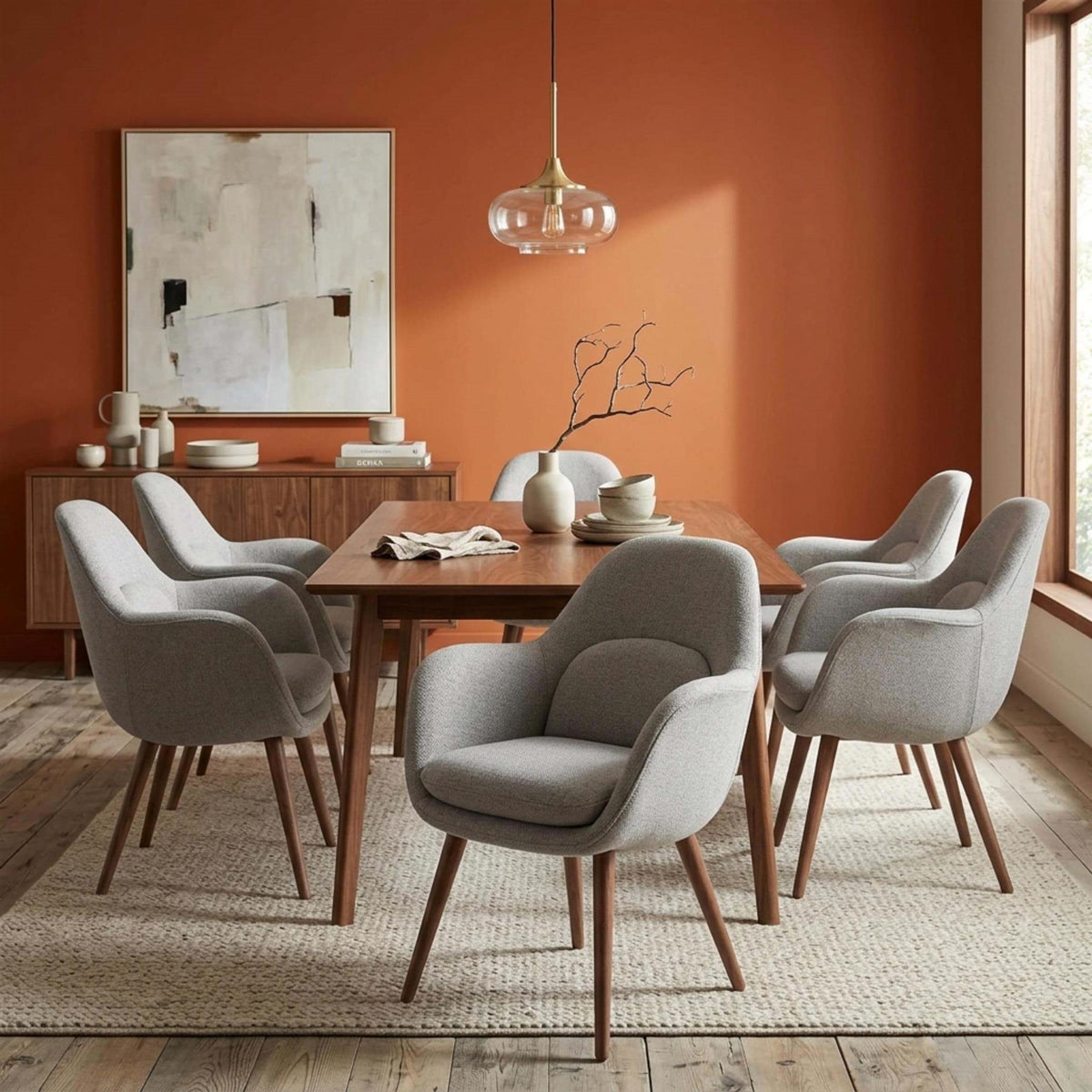 Fredericia Swoon Dining Wood Base Armchair