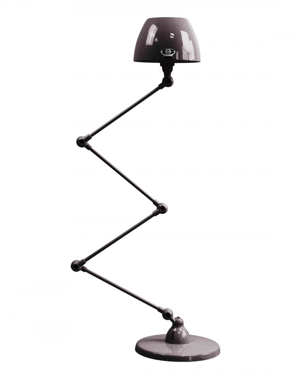 Jielde Aicler Zigzag 4 Arm Desk Or Floor Lamp, Curved Shade - Gloss