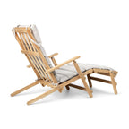 Carl Hansen & Son BM5565 Outdoor Deck Chair with Footrest
