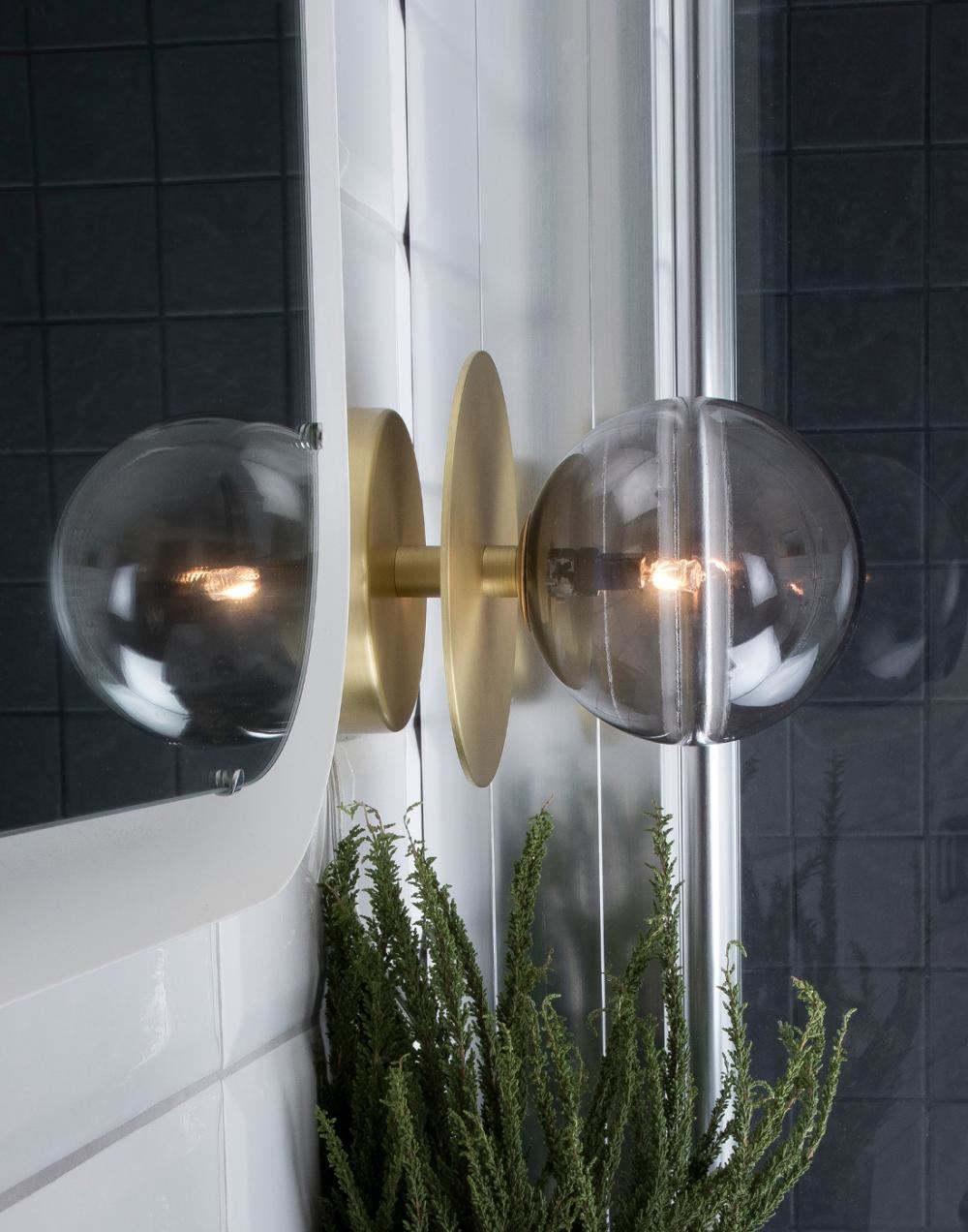 Smoke Art Deco Wall or Ceiling light