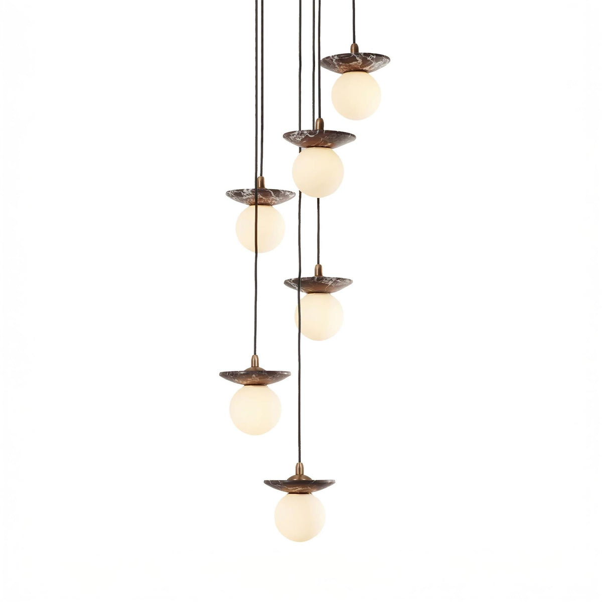 J. Adams Orbit Cluster Pendant Light