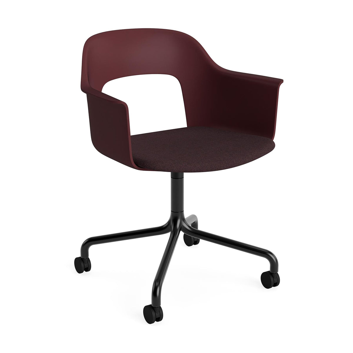 HAY Layout Armchair 263 with 4 Star Swivel Wheel Base