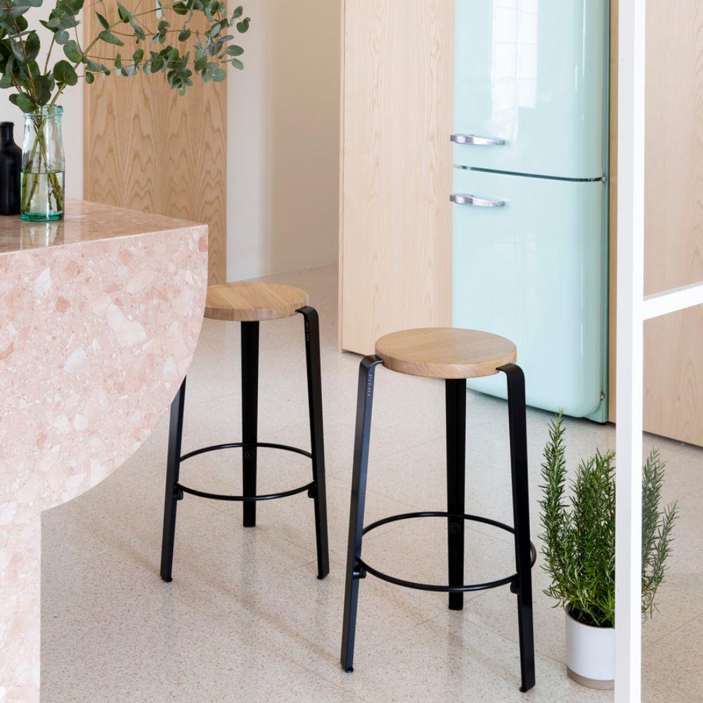 TIPTOE MI LOU Stool - Wooden Seat