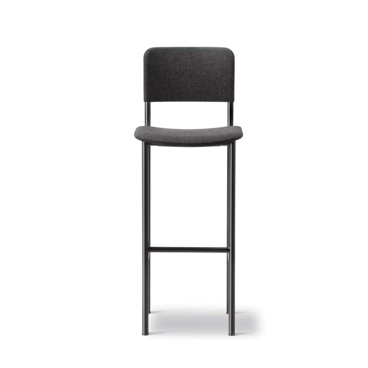 Fredericia Plan Bar Stool with Metal Legs, Fully Upholstered