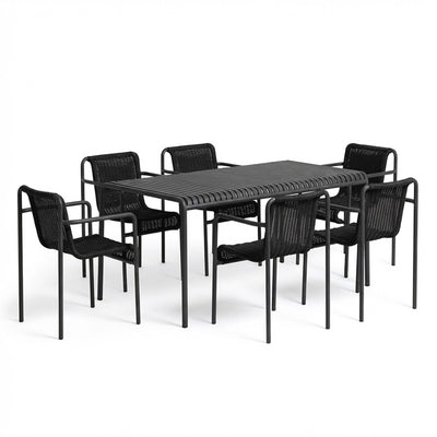 HAY Palissade Cord Garden Dining Set - Large - Curated by Holloways of Ludlow