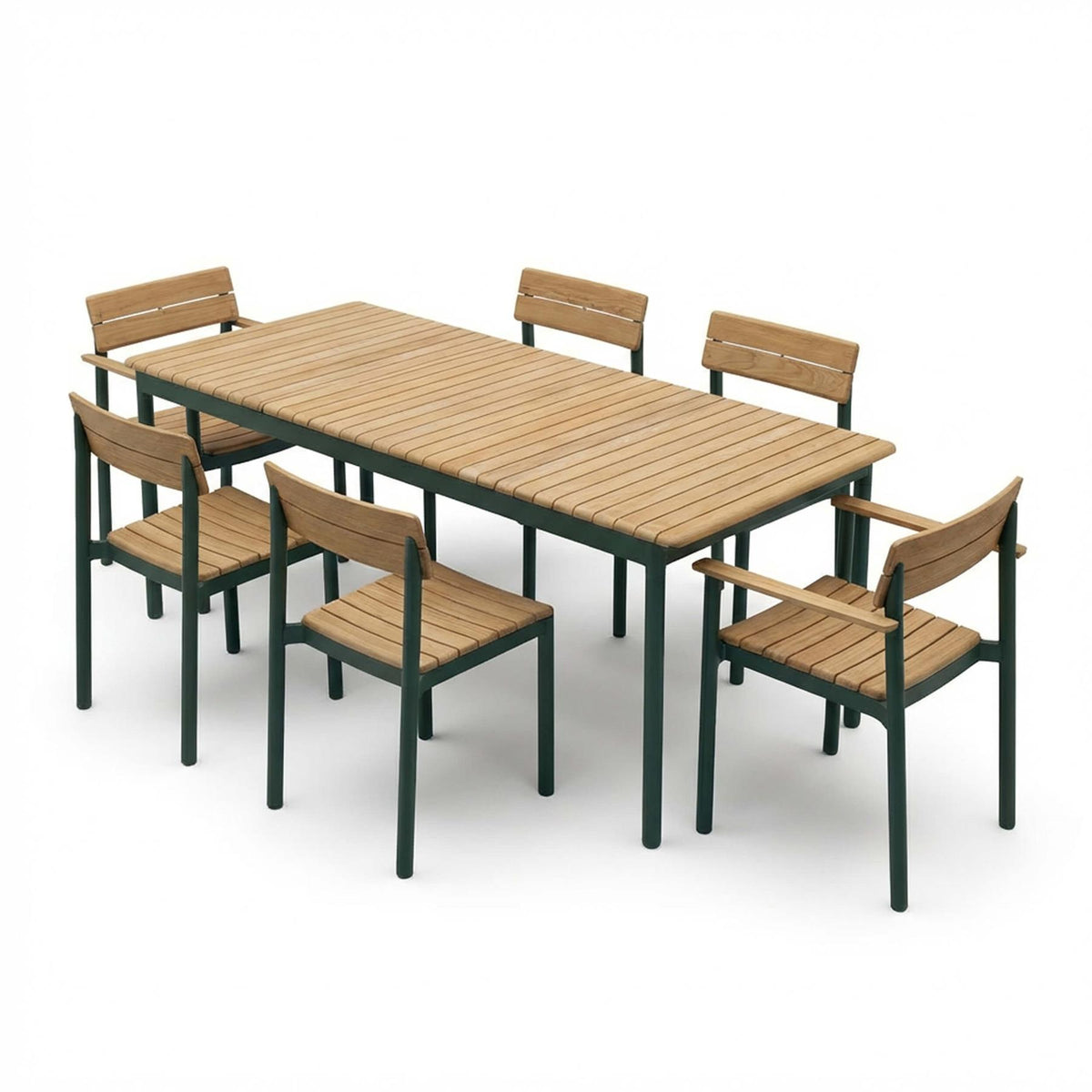 Fritz Hansen Pelagus Garden Dining Set - Large - Curated by Holloways of Ludlow