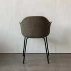 Audo Copenhagen Harbour Dining Chair with Black Steel Base