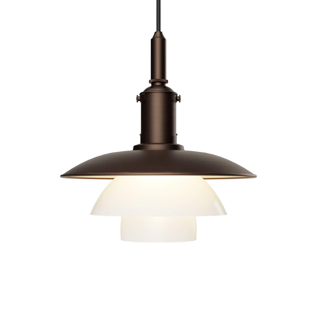 Louis Poulsen PH 3/3 Aged Brass Pendant Light