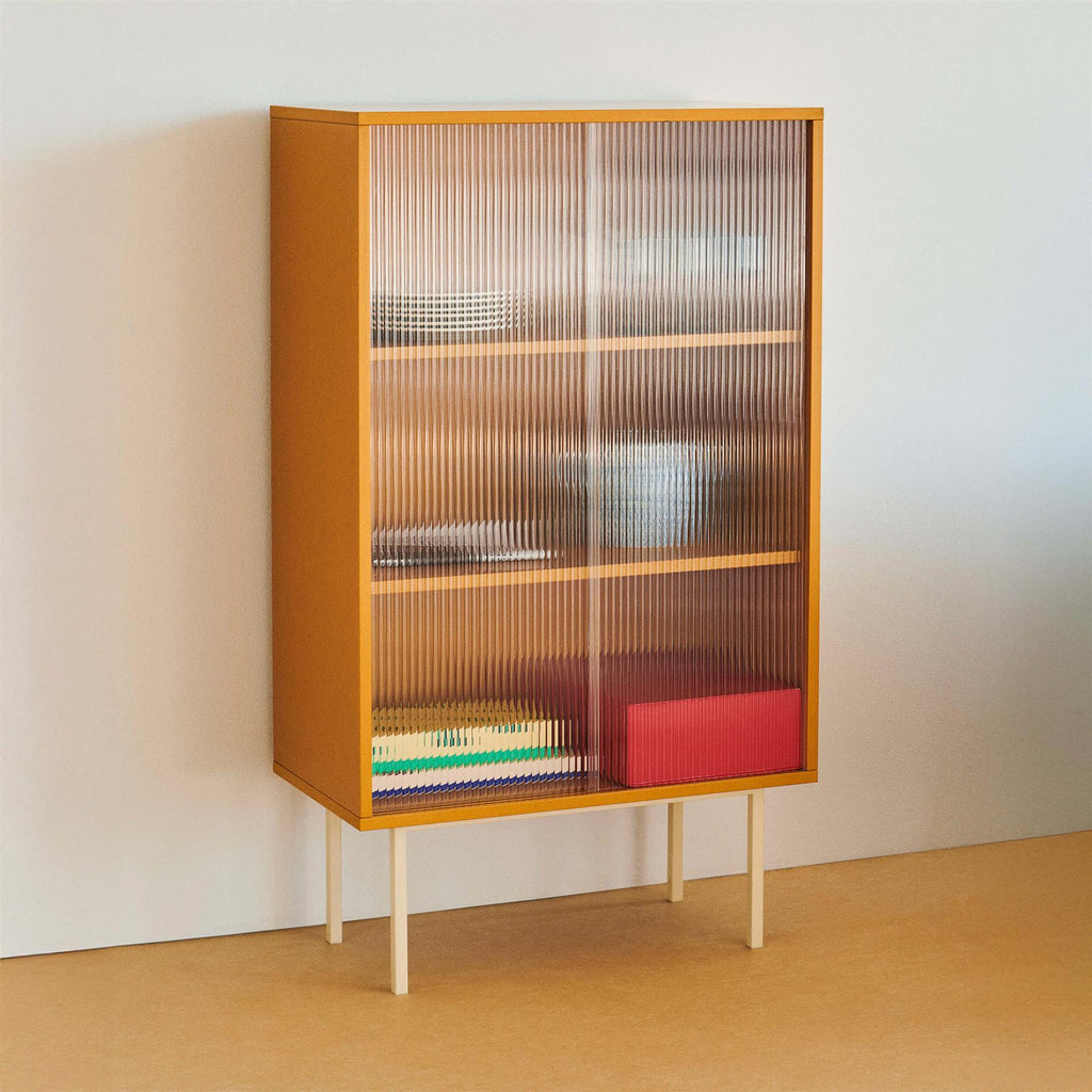 HAY Colour Tall Cabinet with Glass Doors