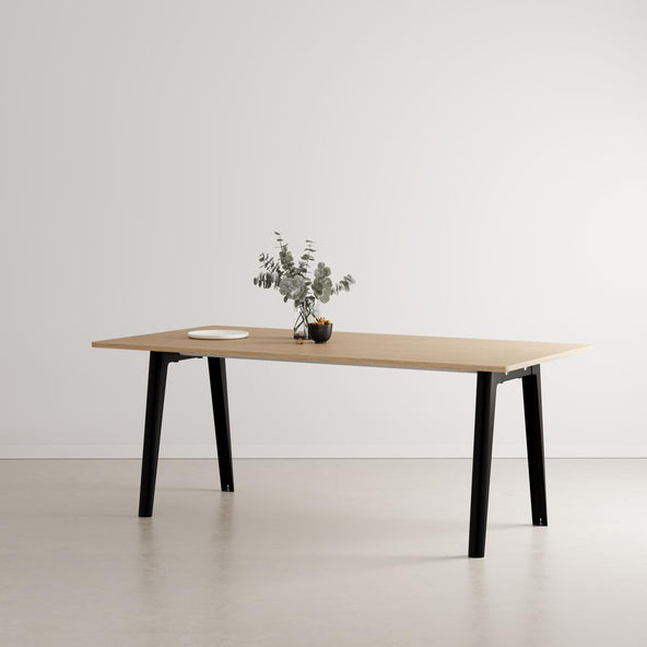 Outlet TIPTOE New Modern Table - Recycled Oak Top, Large, Graphite Black
