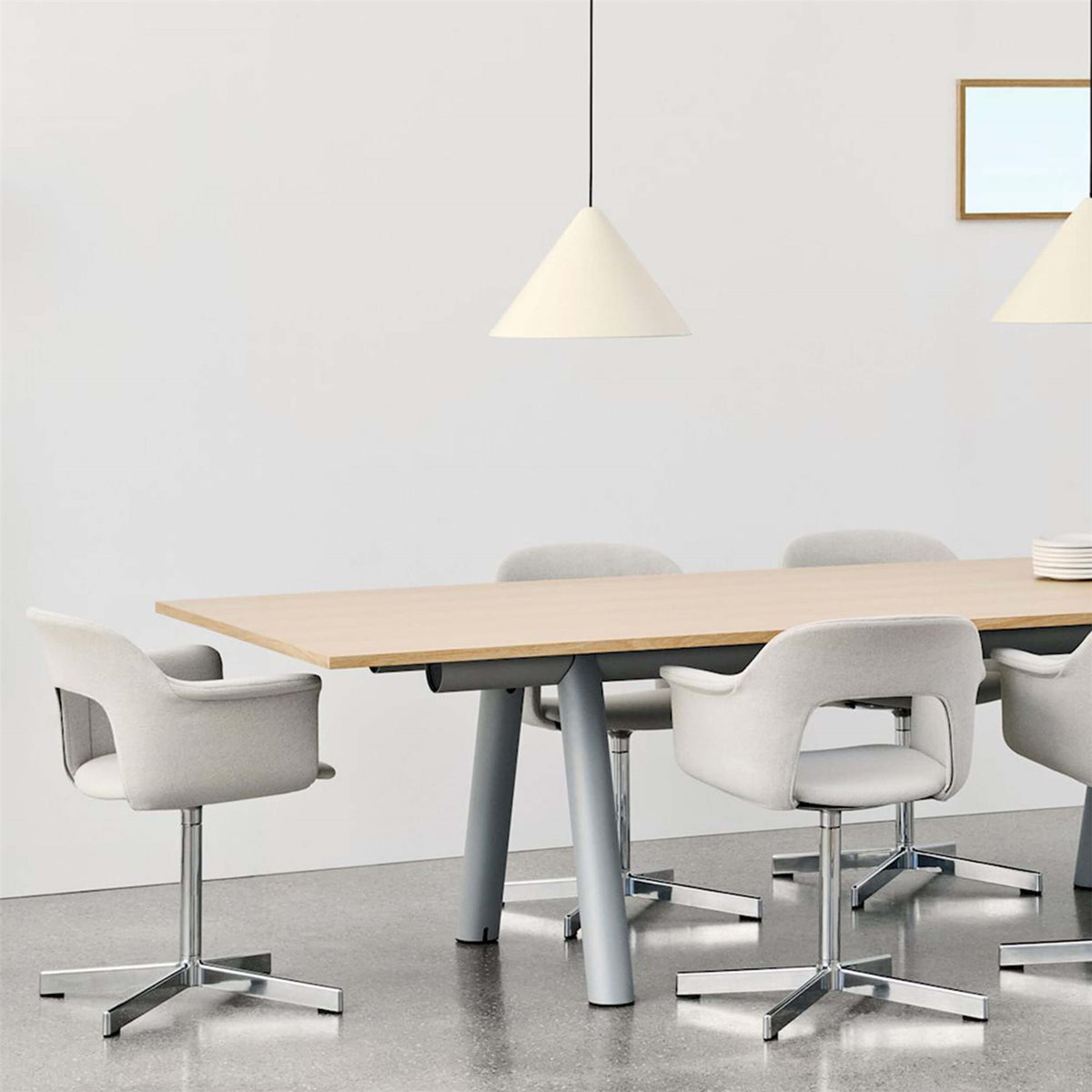 HAY Layout Armchair 234 with 4 Star Swivel Base