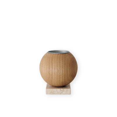 Intarsia Furniture Ellipse tealight holder - Natural Oil Oak