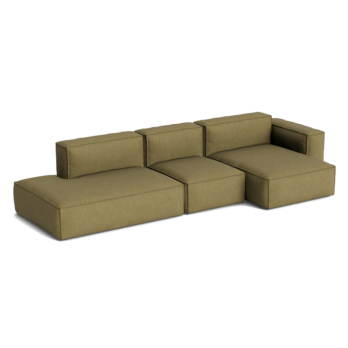 HAY Mags Soft 3+ Seater Sofa Low Armrest with Removable Cover Combination 4 Right