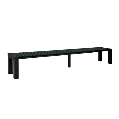 B-Stock Mindo 111 Extendable Outdoor Bench - Dark Green, Large