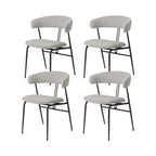 GUBI Violin Fully Upholstered Dining Chair Set