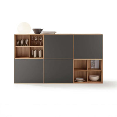 Treku Lauki Large Sideboard - Walnut & Graphite