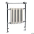 Lefroy Brooks LB3202 Classic Ball Jointed Cast-Iron Radiator Towel Warmer In White
