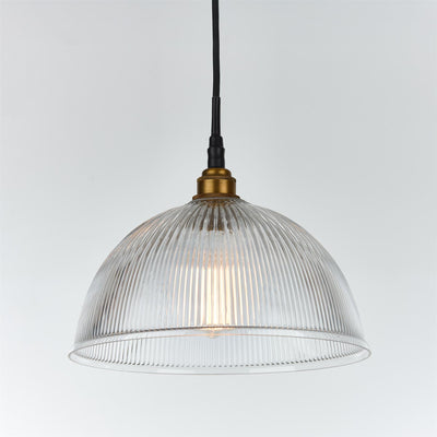 Old School Electric Prismatic Dome Pendant Light : Bathroom Version