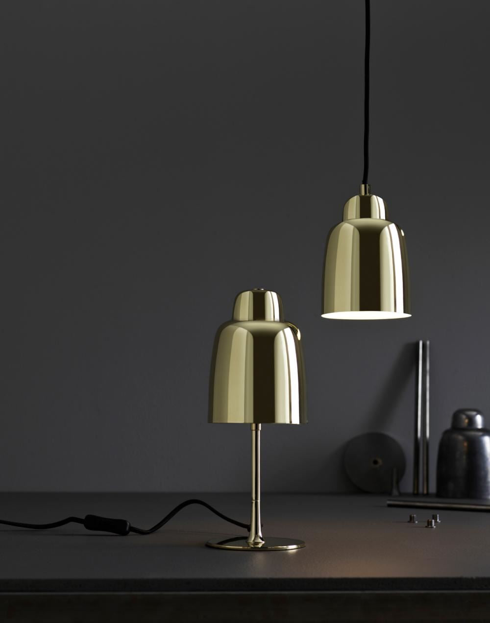 Champagne table lamp