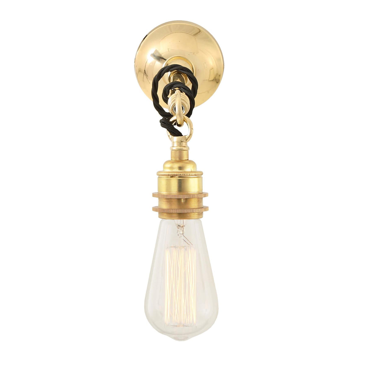 Mullan Lighting Rehau Industrial Bare Bulb Hook Wall Light