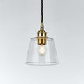 Old School Electric Tapered Blown Pendant Light