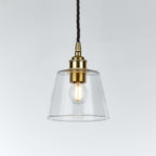 Old School Electric Tapered Blown Pendant Light