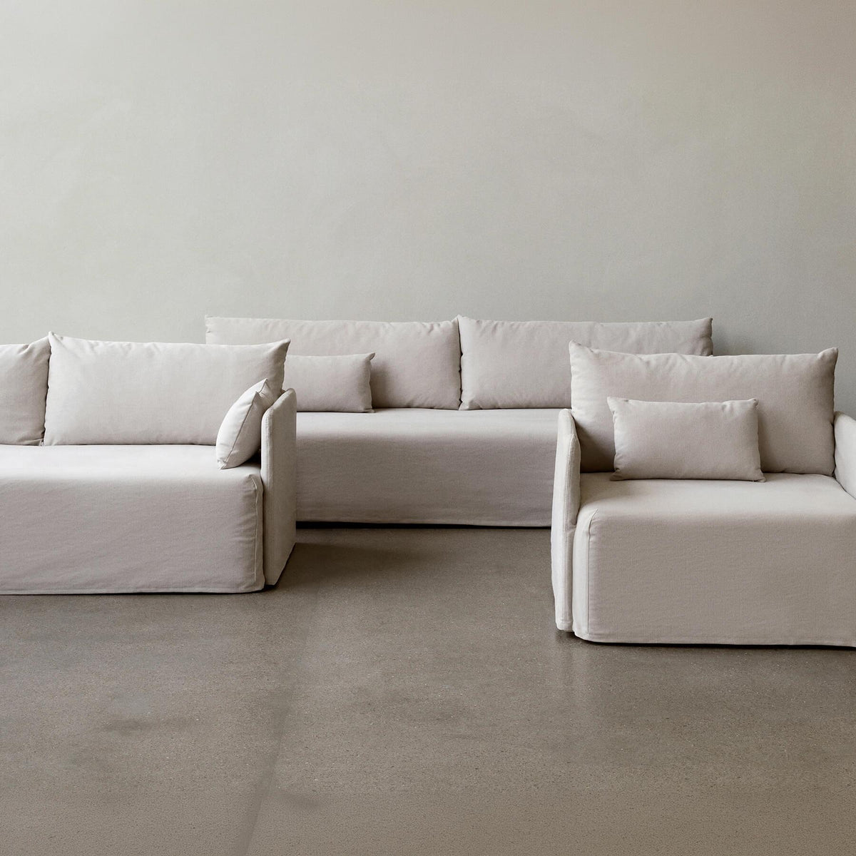 Audo Copenhagen Offset 2 Seater Loose Cover Sofa