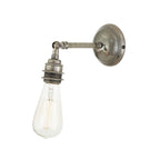 Mullan Lighting Dabb Brass Adjustable Bare Bulb Wall Light