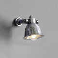 Old School Electric Small Pewter Wall Spotlight