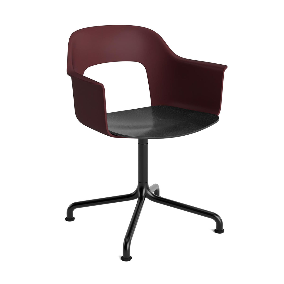 HAY Layout Armchair 252 with 4 Star Swivel Arc Base