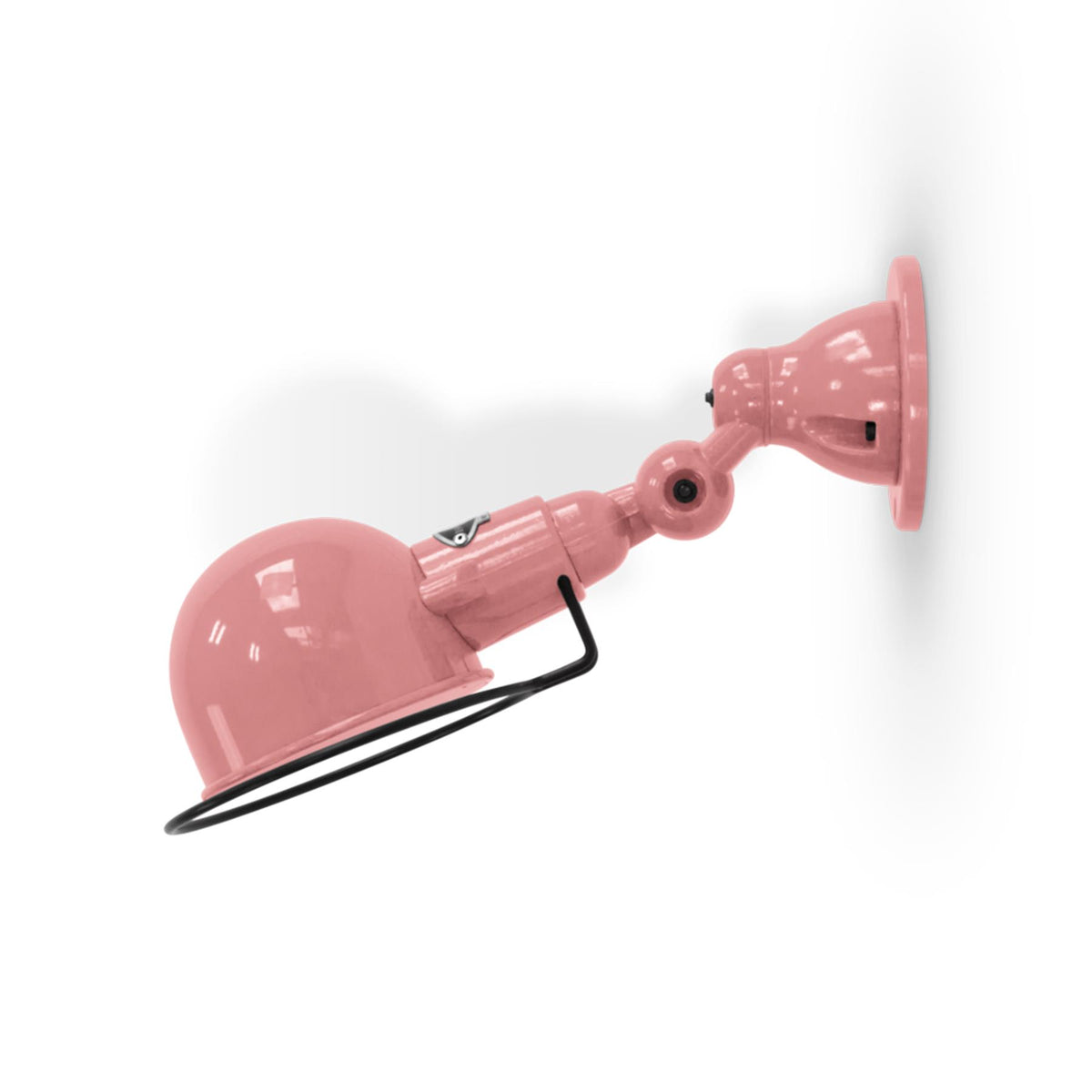 Outlet Jielde Signal Flush Wall Light - Old Pink, Gloss, Hardwired (No Switch)