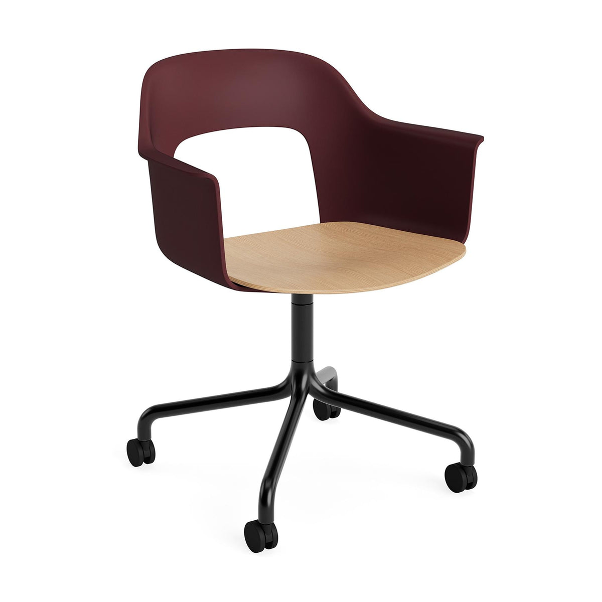 HAY Layout Armchair 262 with 4 Star Swivel Wheel Base