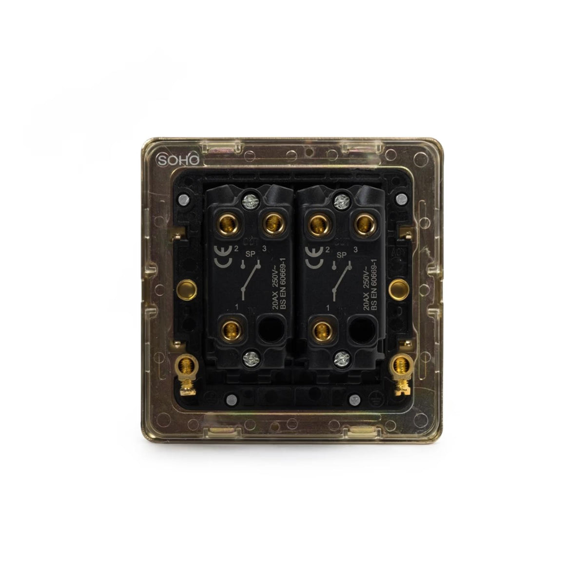 Soho Lighting Eton Collection Bronze 20A 2 Gang 2 Way Toggle Switch