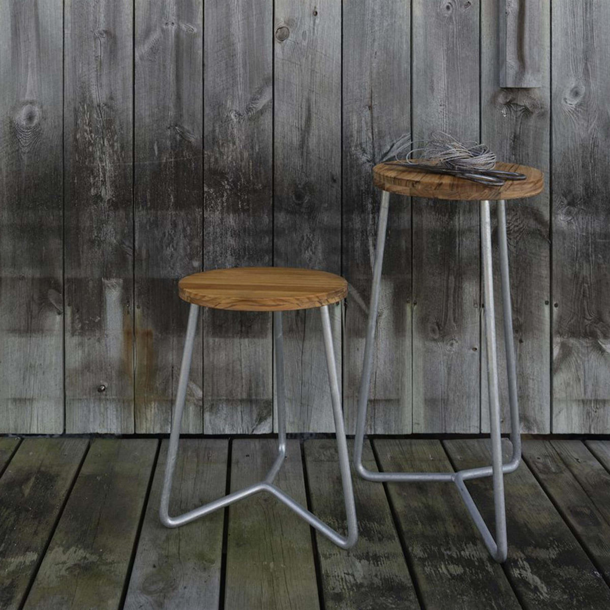 Grythyttan Stalmobler Outdoor Stool V1 in Teak