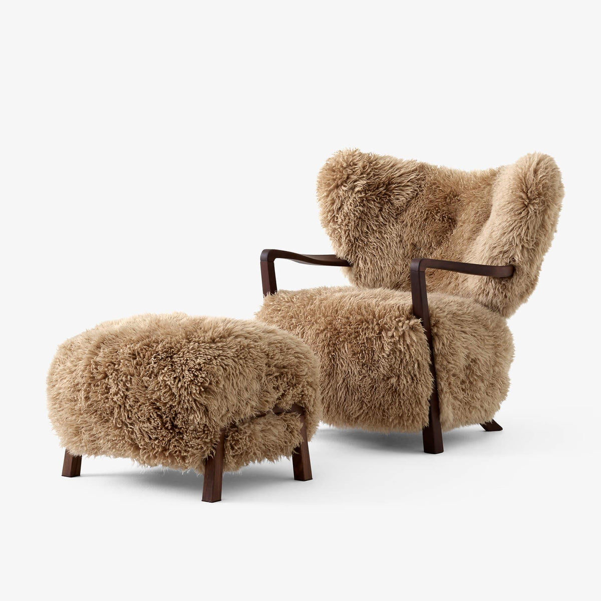 &Tradition ADT2 & ADT3 Wulff Lounge Chair Ottoman
