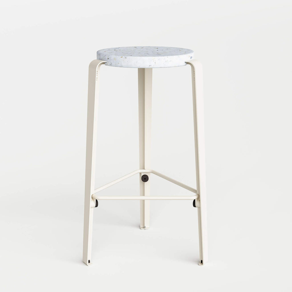 TIPTOE LOU Breakfast Bar Stool Stool - Recycled Plastic Seat