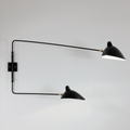 Serge Mouille Applique Pivotants 2 Rotating Arms Wall Lamp