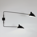 Serge Mouille Applique Pivotants 2 Rotating Arms Wall Lamp